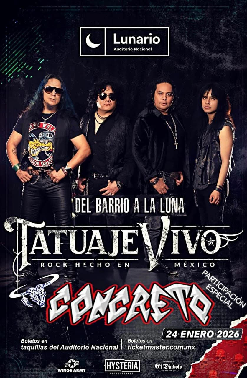 TATUAJE VIVO LLEVA SU HISTORIA DEL BARRIO AL LUNARIO CON UN CONCIERTO QUE CELEBRA DOS DÉCADAS DE ROCK URBANO
