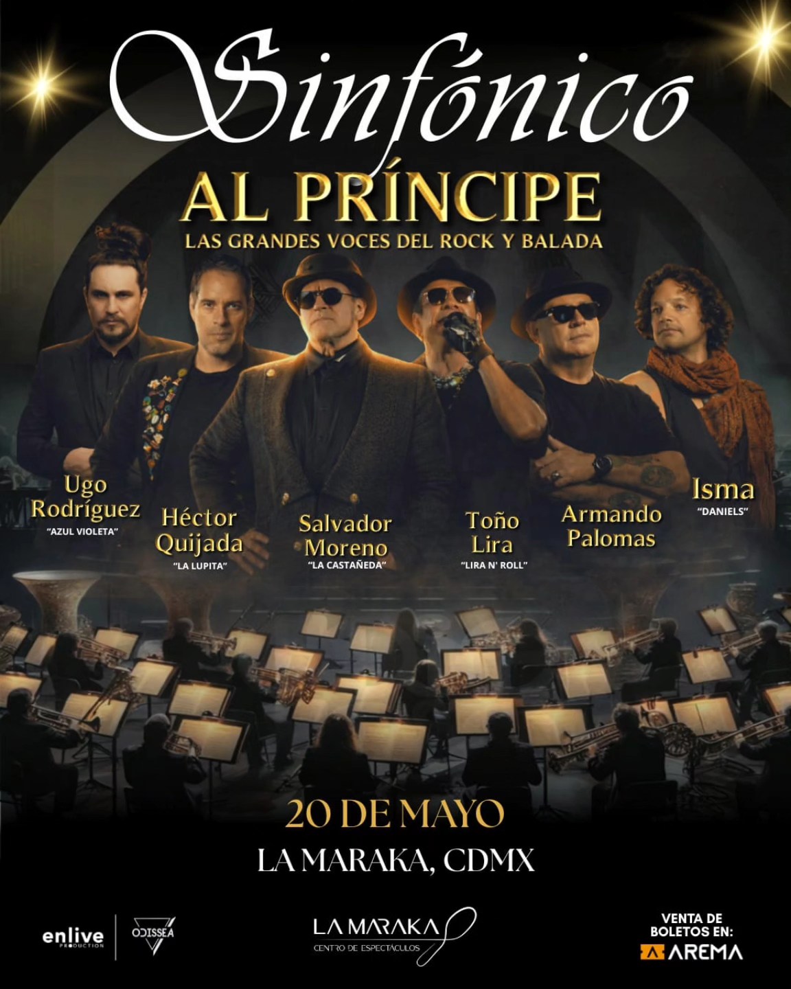 JOSE JOSE SINFONICO ROCK MARAKA MARZO 2026 CARTEL