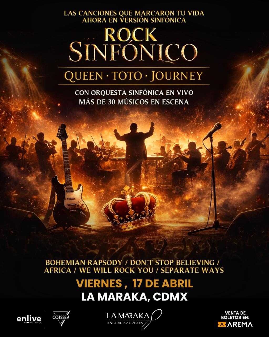 ROCK SINFONICO LA MARAKA MARZO 2026 CARTEL