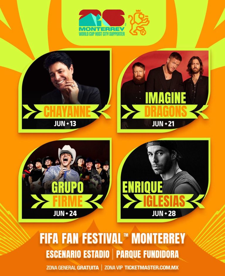 lineup del FIFA Fan Festival en Monterrey