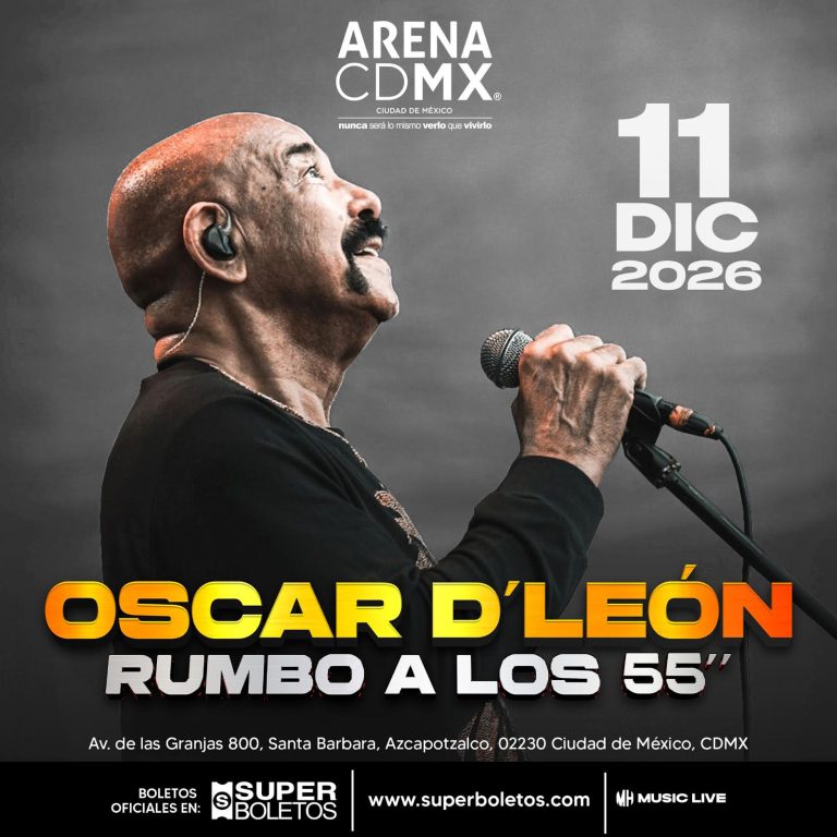 OSCAR D'LEÓN HARÁ TEMBLAR LA ARENA CDMX